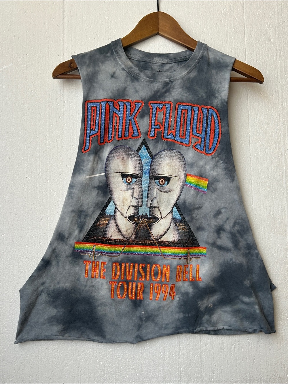 Pink Floyd Custom Cut Out Top Featuring Artwork from The Division Bell Tour 1994